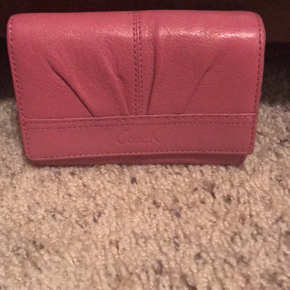 Pink Coach Wallet